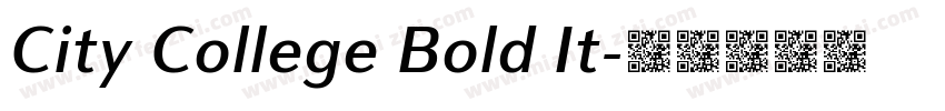 City College Bold It字体转换
